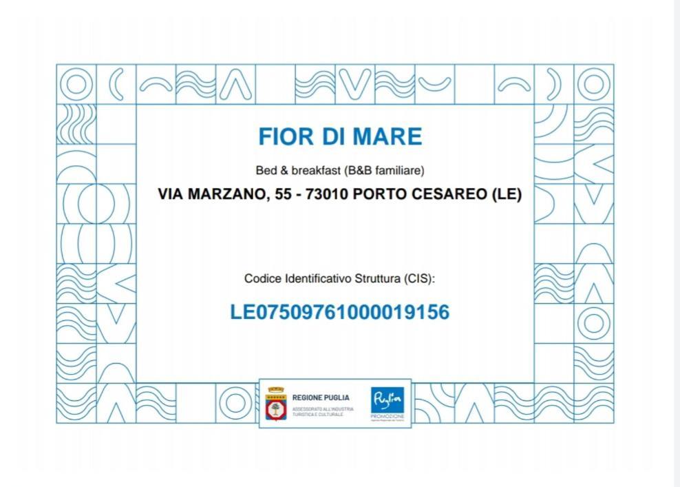 B&B Fior Di Mare Porto Cesareo Exterior foto